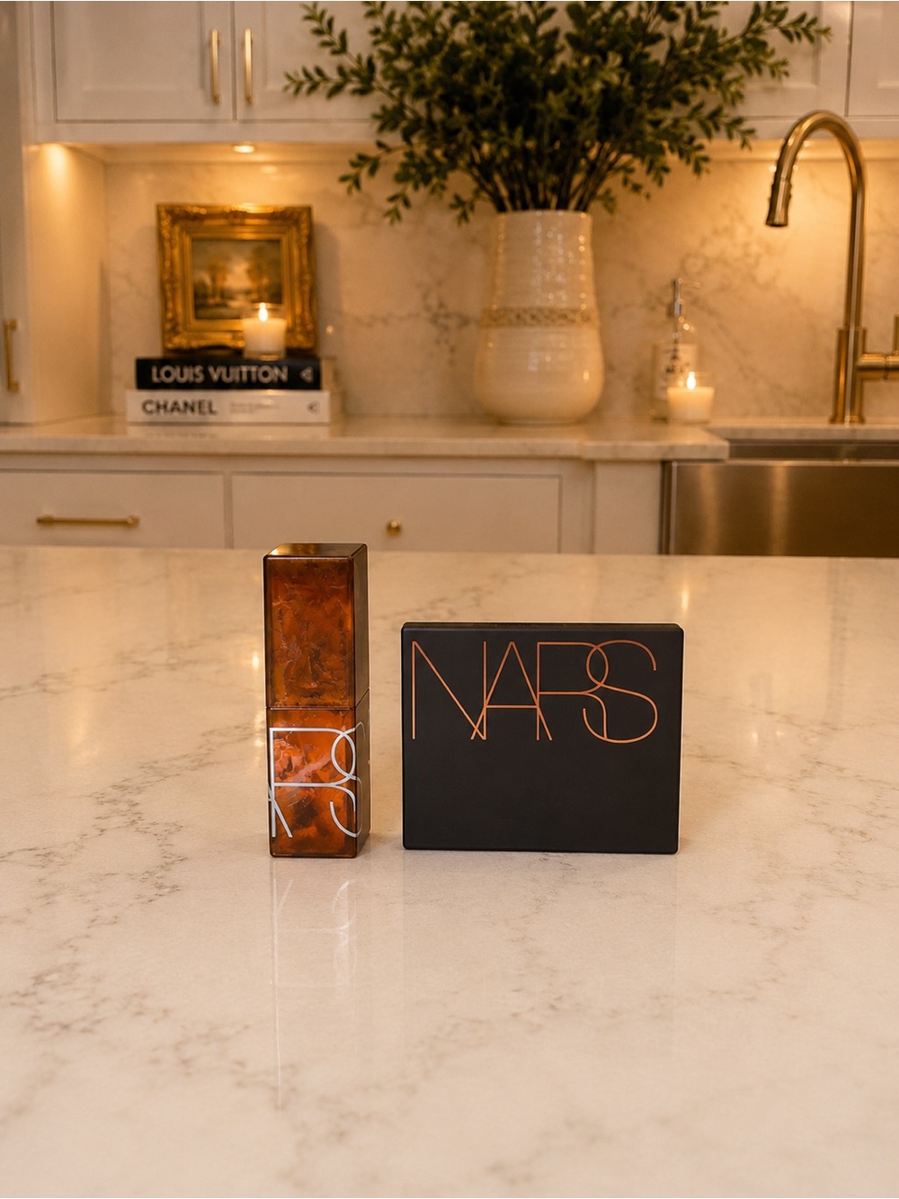 NARS Laguna Bronzer + Afterglow Sensual Shine Lipstick Luxury Makeup Duo